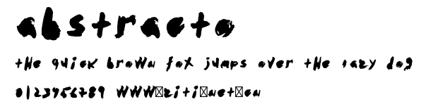 abstracto.otf字體轉換器圖片