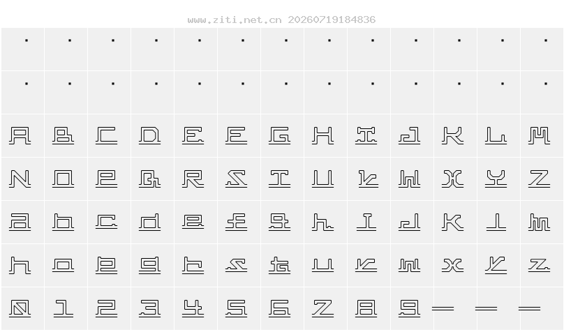 字符映射圖