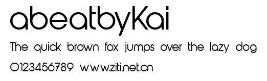 abeatbyKai.ttf字體轉換器圖片