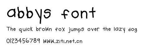 abbys font.ttf字體轉換器圖片