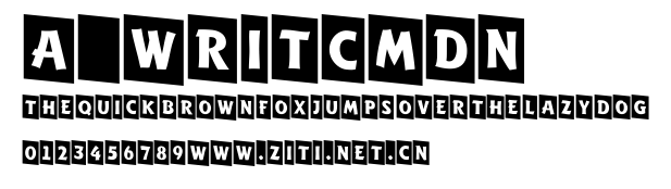 a_WritCmDn.ttf字體轉換器圖片