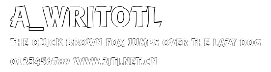 a_WritOtl.ttf字體轉換器圖片