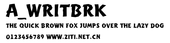 a_WritBrk.ttf字體轉換器圖片