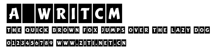 a_WritCm.ttf字體轉換器圖片