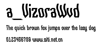 a_VizoraWvd.ttf字體轉換器圖片