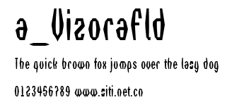 a_VizoraFld.ttf字體轉換器圖片