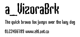 a_VizoraBrk.ttf字體轉換器圖片