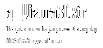 a_Vizora3Dxtr.ttf字體轉換器圖片