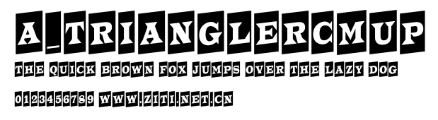 a_TrianglerCmUp.ttf字體轉換器圖片