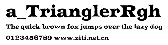 a_TrianglerRgh.ttf字體轉換器圖片