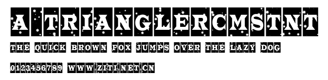 a_TrianglerCmStNt.ttf字體轉換器圖片