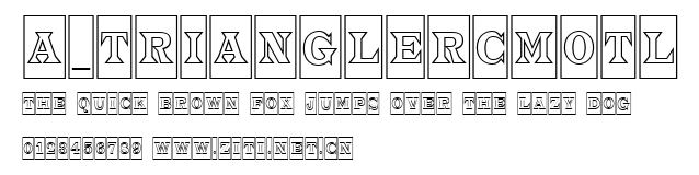 a_TrianglerCmOtl.ttf字體轉換器圖片
