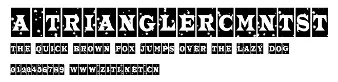 a_TrianglerCmNtSt.ttf字體轉換器圖片