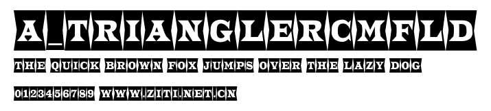 a_TrianglerCmFld.ttf字體轉換器圖片