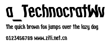 a_TechnocratWv.ttf字體轉換器圖片