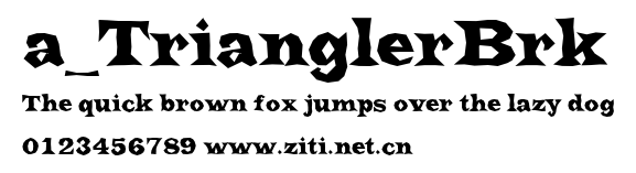 a_TrianglerBrk.ttf字體轉換器圖片