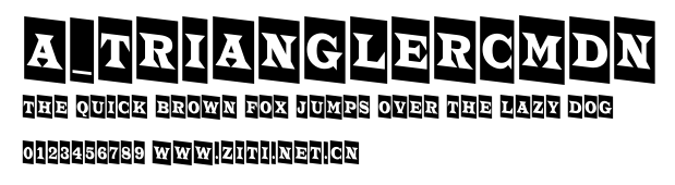 a_TrianglerCmDn.ttf字體轉換器圖片