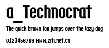 a_Technocrat.ttf字體轉換器圖片
