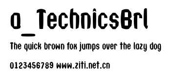 a_TechnicsBrl.ttf字體轉換器圖片