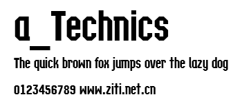 a_Technics.ttf字體轉換器圖片