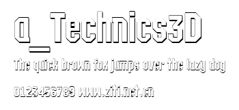 a_Technics3D.ttf字體轉換器圖片