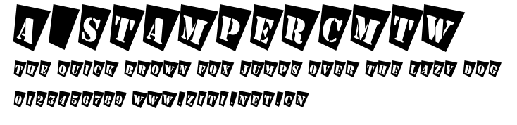 a_StamperCmTw.ttf字體轉換器圖片
