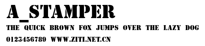a_Stamper.ttf字體轉換器圖片