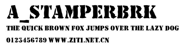 a_StamperBrk.ttf字體轉換器圖片