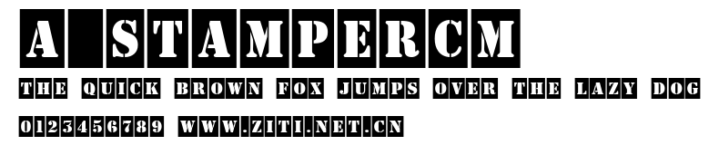 a_StamperCm.ttf字體轉換器圖片