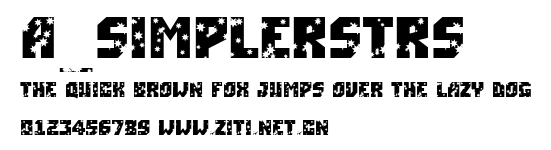 a_SimplerStrs.ttf字體轉換器圖片