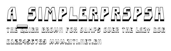 a_SimplerPrspSh.ttf字體轉換器圖片