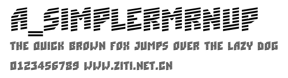 a_SimplerMrnUp.ttf字體轉換器圖片