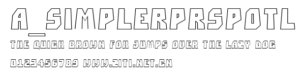 a_SimplerPrspOtl.ttf字體轉換器圖片