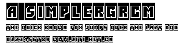 a_SimplerGrCm.ttf字體轉換器圖片