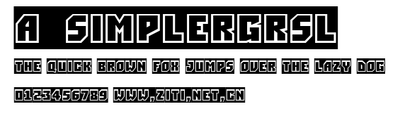 a_SimplerGrSl.ttf字體轉換器圖片