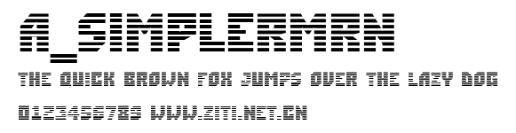 a_SimplerMrn.ttf字體轉換器圖片