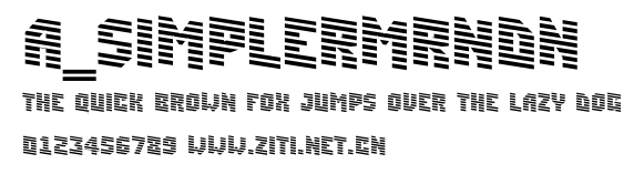 a_SimplerMrnDn.ttf字體轉換器圖片