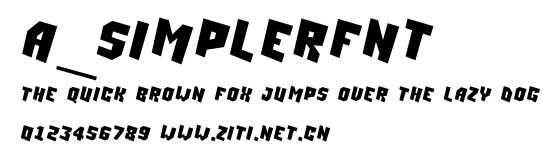 a_SimplerFnt.ttf字體轉換器圖片