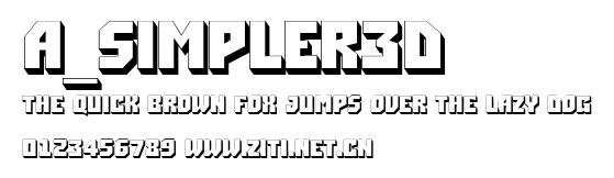 a_Simpler3D.ttf字體轉換器圖片