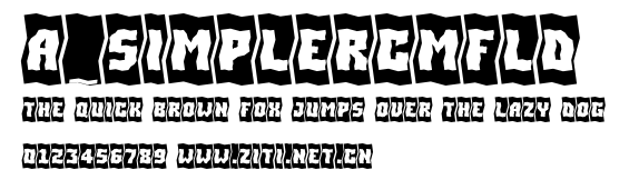 a_SimplerCmFld.ttf字體轉換器圖片