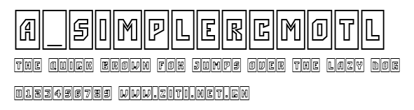 a_SimplerCmOtl.ttf字體轉換器圖片