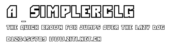 a_SimplerClg.ttf字體轉換器圖片