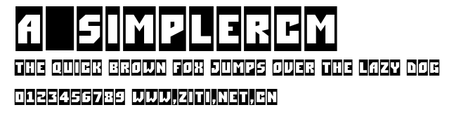 a_SimplerCm.ttf字體轉換器圖片
