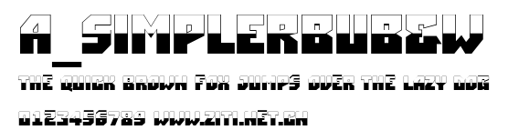 a_SimplerBUB&W.ttf字體轉換器圖片