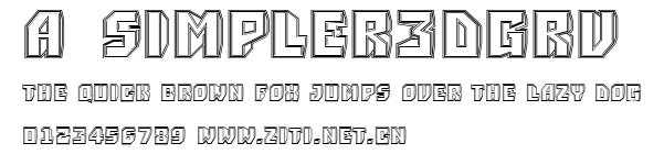 a_Simpler3DGrv.ttf字體轉換器圖片