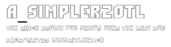 a_Simpler2Otl.ttf字體轉換器圖片