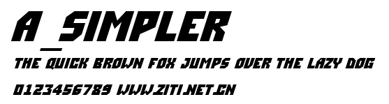 a_Simpler.ttf字體轉換器圖片