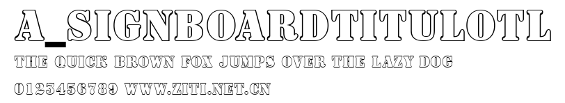a_SignboardTitulOtl.ttf字體轉換器圖片