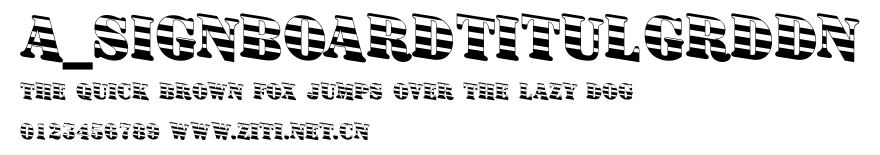 a_SignboardTitulGrdDn.ttf字體轉換器圖片