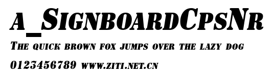 a_SignboardCpsNr.ttf字體轉換器圖片